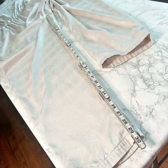 Love, Whit by Whitney Port Ivory Jacquard One‎ Shoulder Jumpsuit women’s size 14 - Picture 15 of 15